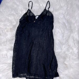 La Senza black lace lingerie slip size XL